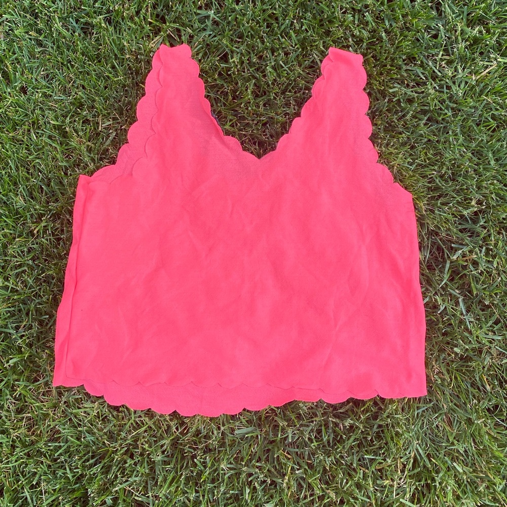 TopShop Pink US 4 Crop Top